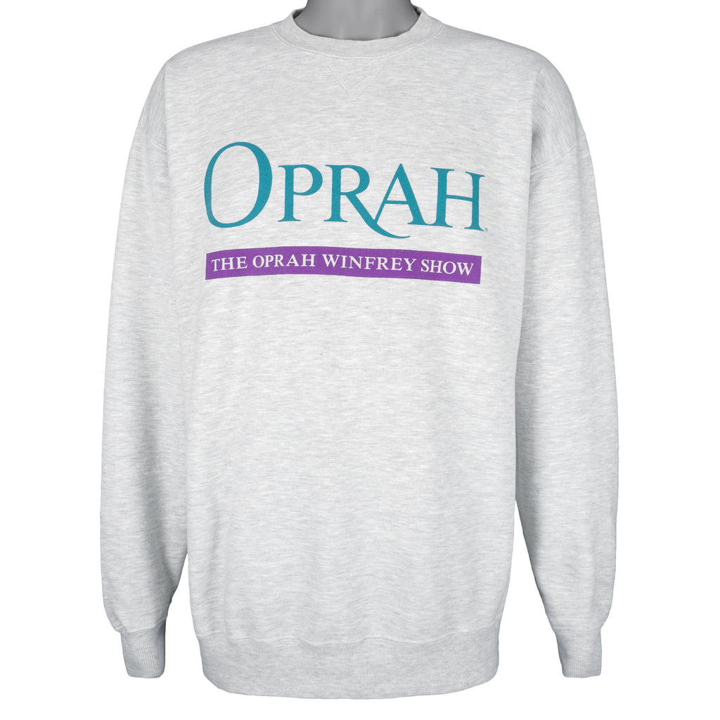 Vintage (Gear) - Grey The Oprah Winfrey Show Big Spell-Out Sweatshirt 1990s X-Large Vintage Retro