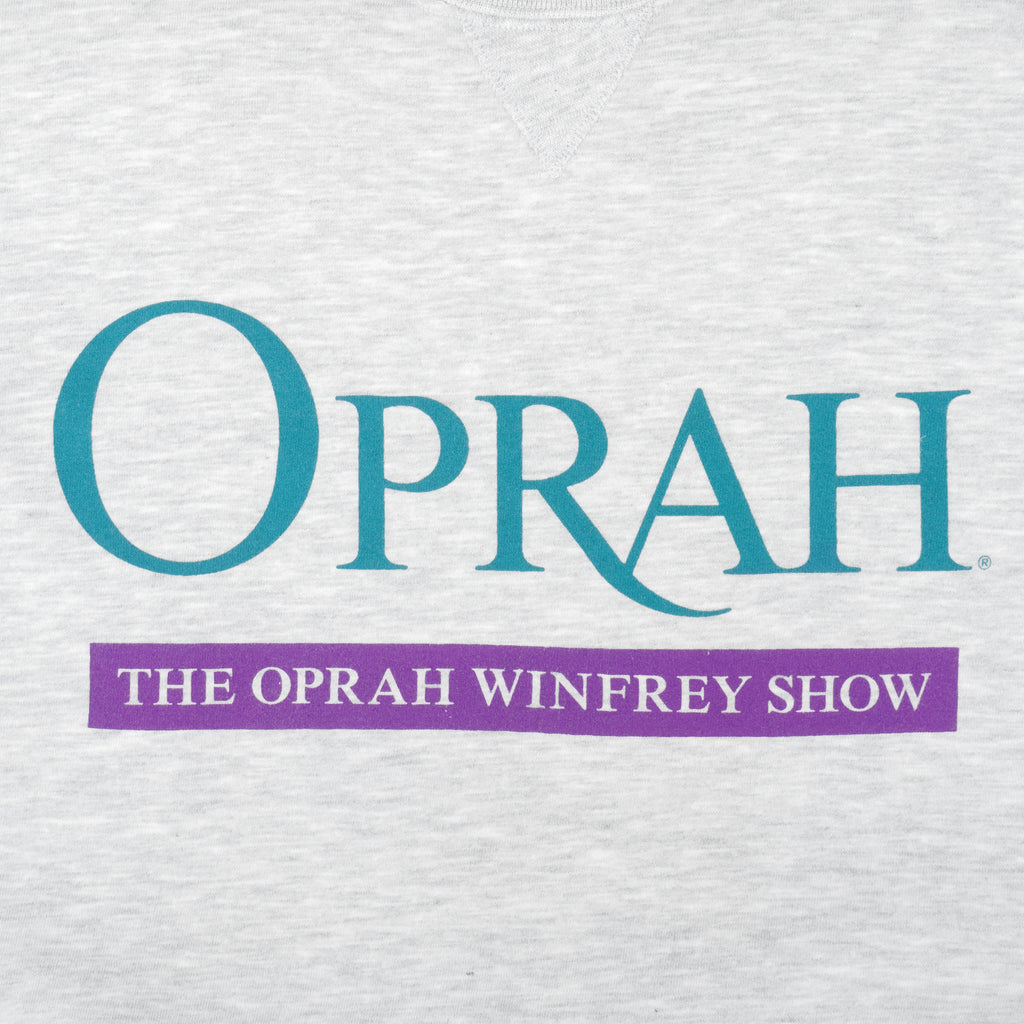 Vintage (Gear) - Grey The Oprah Winfrey Show Big Spell-Out Sweatshirt 1990s X-Large Vintage Retro