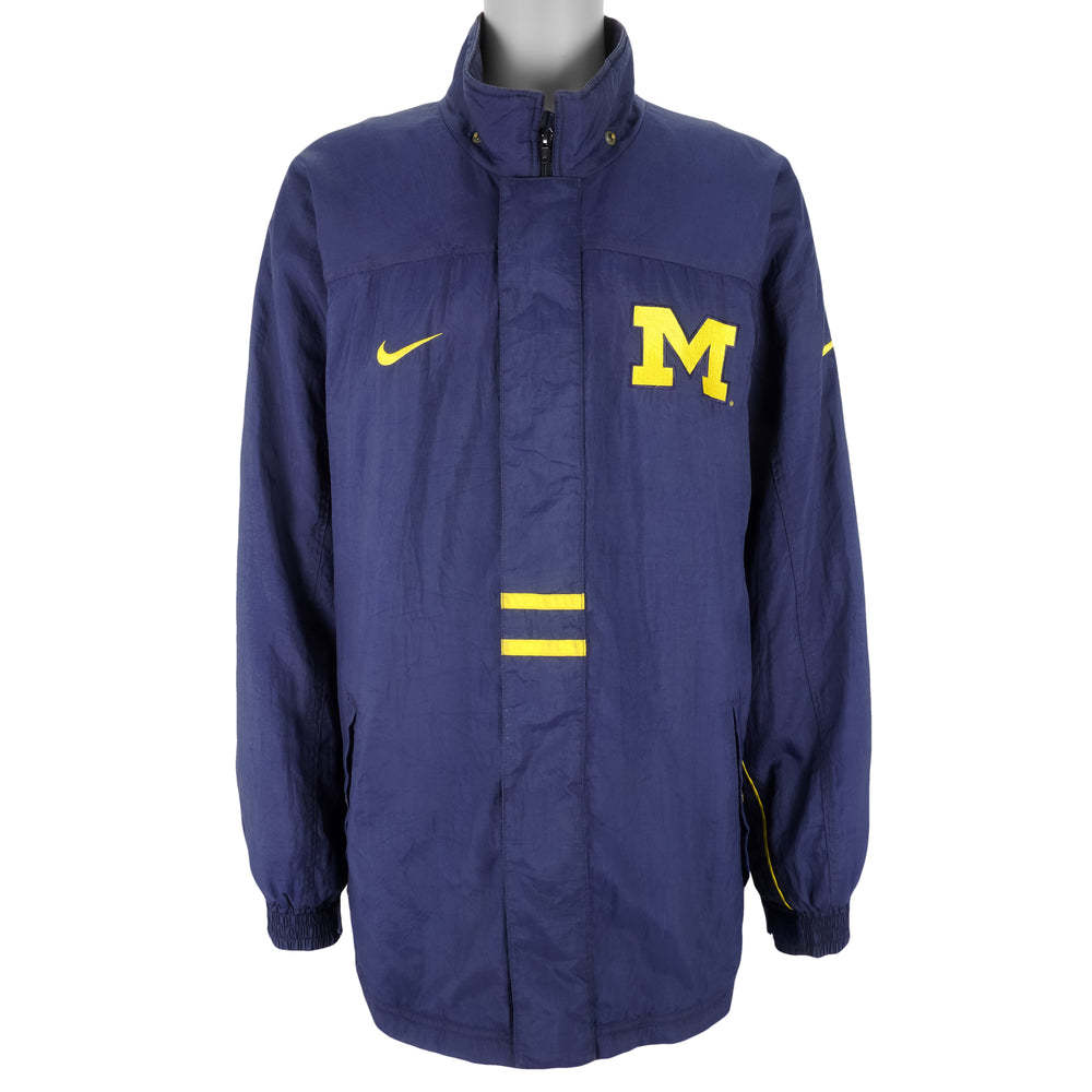 Nike - Michigan Wolverines Zip-Up Jacket 1990s XX-Large Vintage Retro Football College