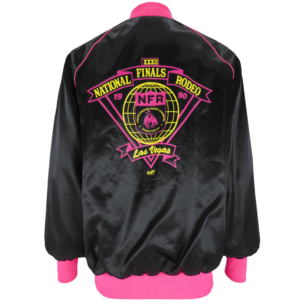Vintage - Las Vegas Nation Final Rode Leather Jacket 1990s Large Vintage Retro