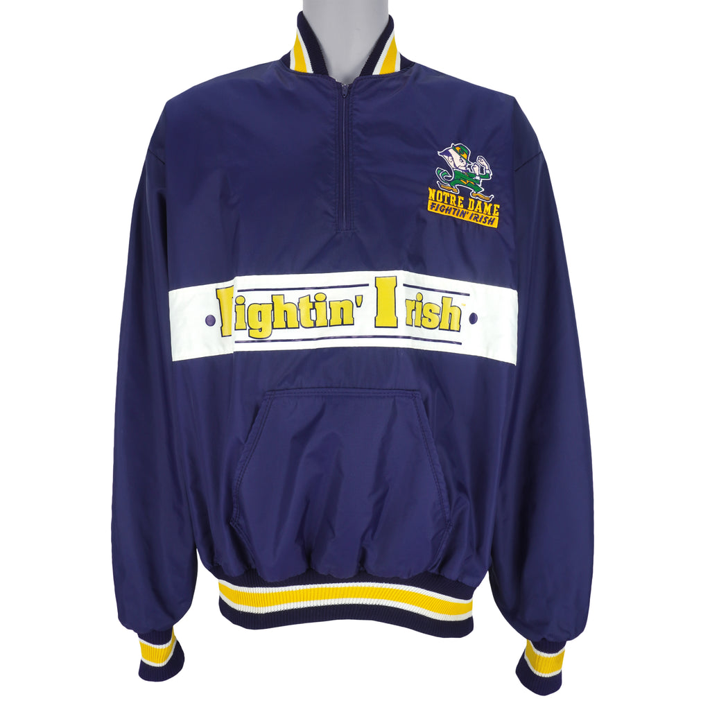 NCAA (Delong) - Notre Dame Fighting Irish Pullover Windbreaker 1990s XX-Large Vintage Retro Football