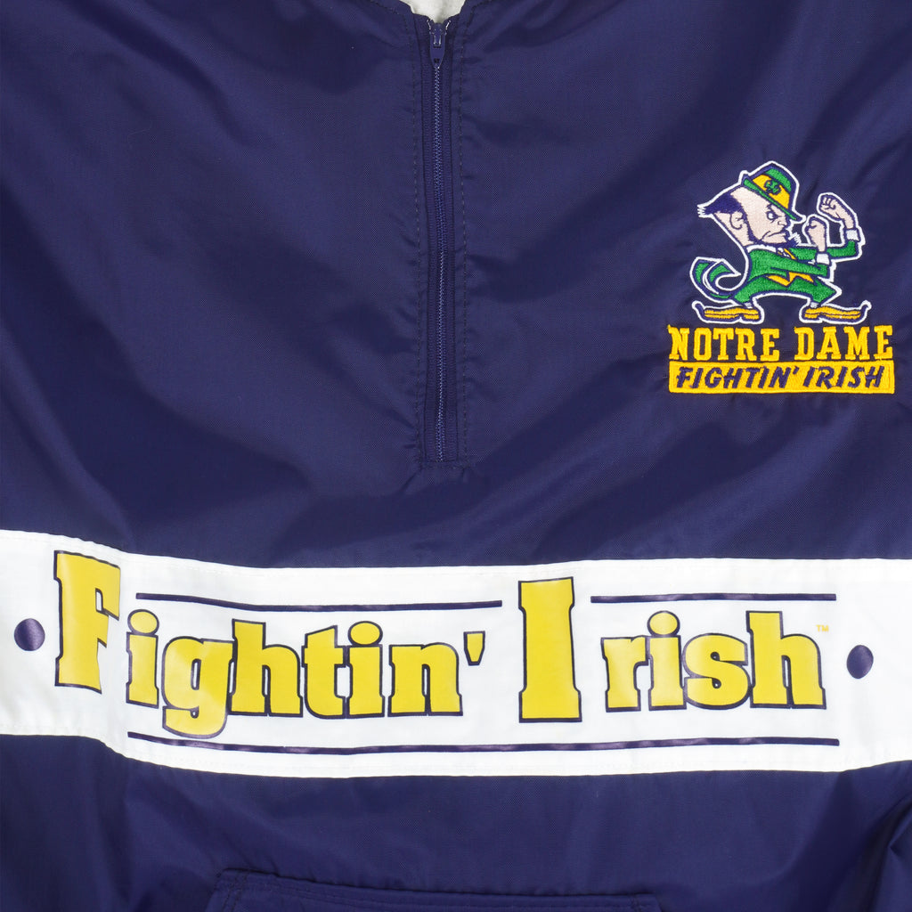 NCAA (Delong) - Notre Dame Fighting Irish Pullover Windbreaker 1990s XX-Large Vintage Retro Football