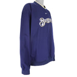 Nike - Milwaukee Brewers Pullover Jacket 1990s Large Vintage Retro Baseball