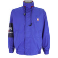 Vintage  (Chaps) - Blue Ralph Lauren Zip-Up Jacket 1990s Small Vintage Retro