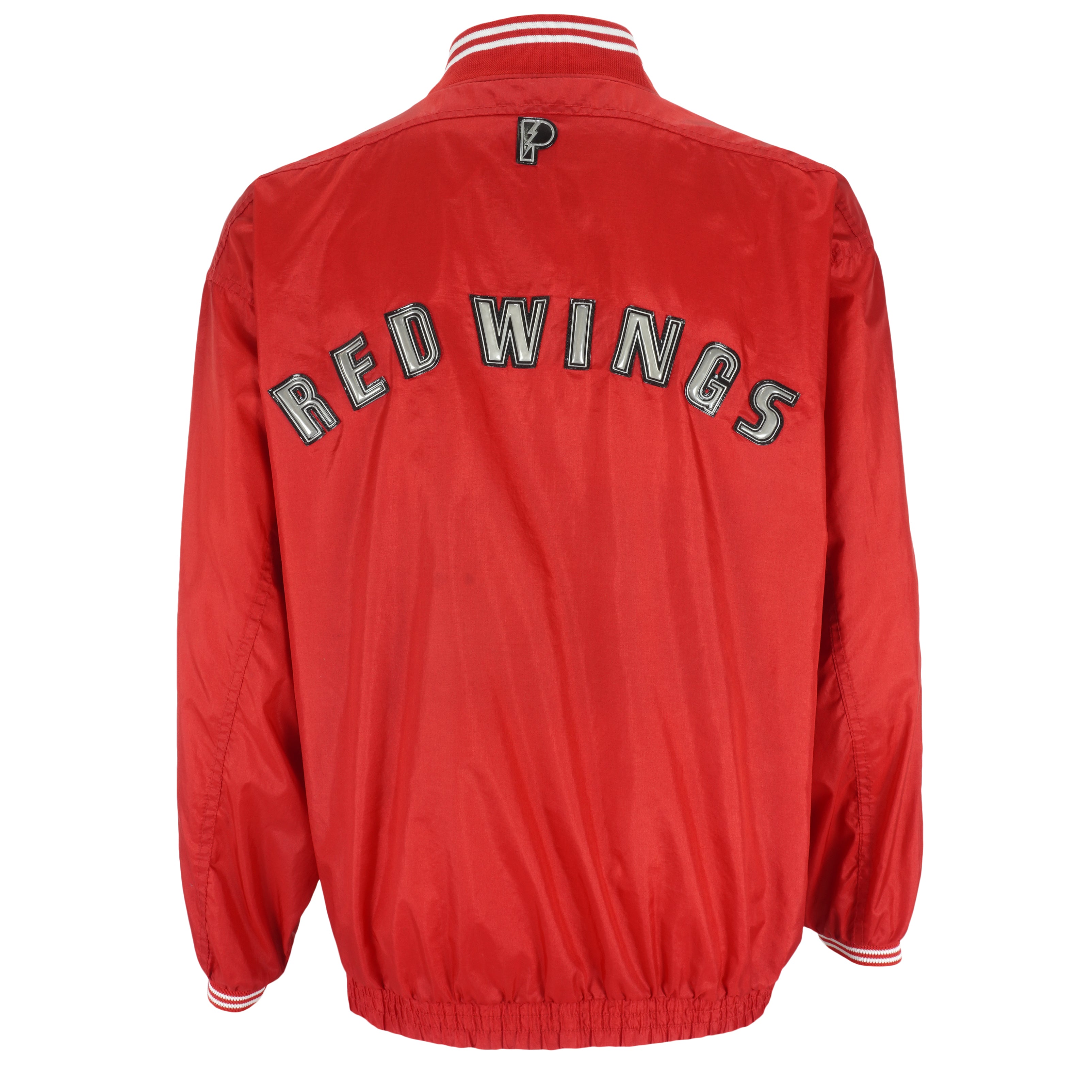 NHL (Pro Player) - Detroit Red Wings Pullover Windbreaker 1990s Medium Vintage Retro Hockey
