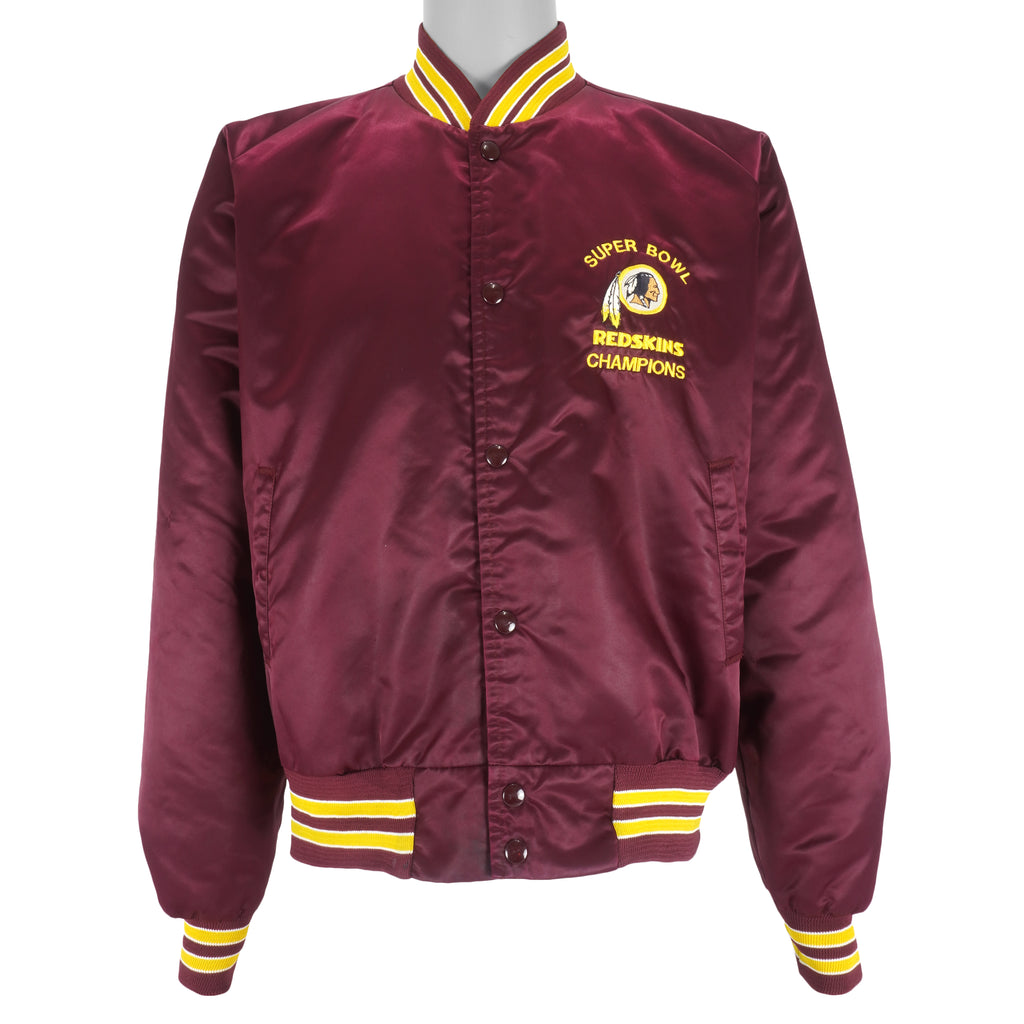 NFL (Locker Line) - Washington Redskins, Super Bowl Champions Satin Jacket 1992 X-Large Vintage Retro Football