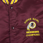 NFL (Locker Line) - Washington Redskins, Super Bowl Champions Satin Jacket 1992 X-Large Vintage Retro Football
