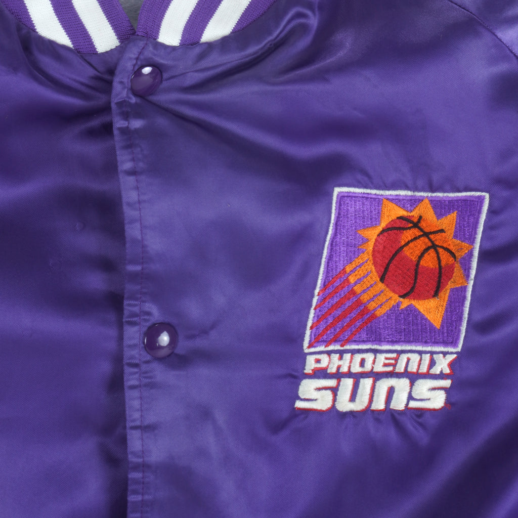 NBA (Locker Line) - Phoenix Suns Satin Jacket 1990s X-Large Vintage Retro Basketball