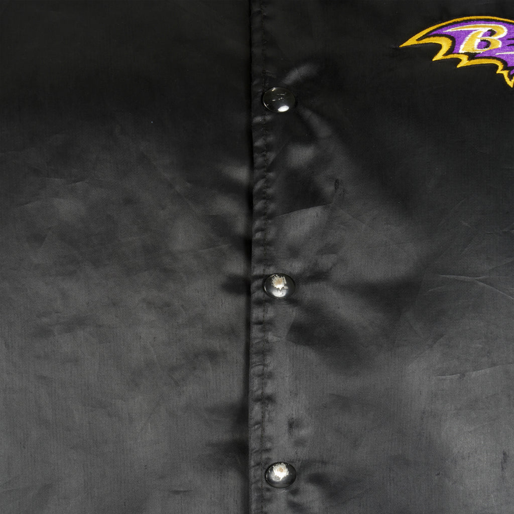 NFL - Baltimore Ravens Satin Jacket 1990s Large Vintage Retro Football