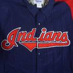 Starter - Cleveland Indians Big Spell-Out Jacket 1990s XX-Large Vintage Retro Baseball