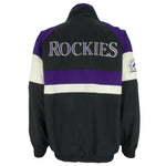 MLB (Apex One) - Colorado Rockies Spell-Out Jacket 1990s Large