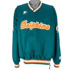 Starter - Miami Dolphins Pullover Windbreaker 1990s X-Large Vintage Retro Football