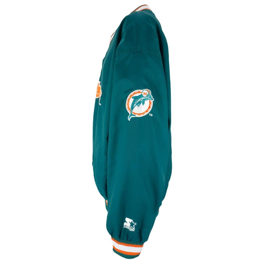 Starter - Miami Dolphins Pullover Windbreaker 1990s X-Large Vintage Retro Football