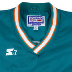 Starter - Miami Dolphins Pullover Windbreaker 1990s X-Large Vintage Retro Football