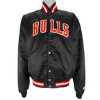 Starter - Chicago Bulls Button-Up Satin Jacket 1990s X-Large Vintage Retro Basketball
