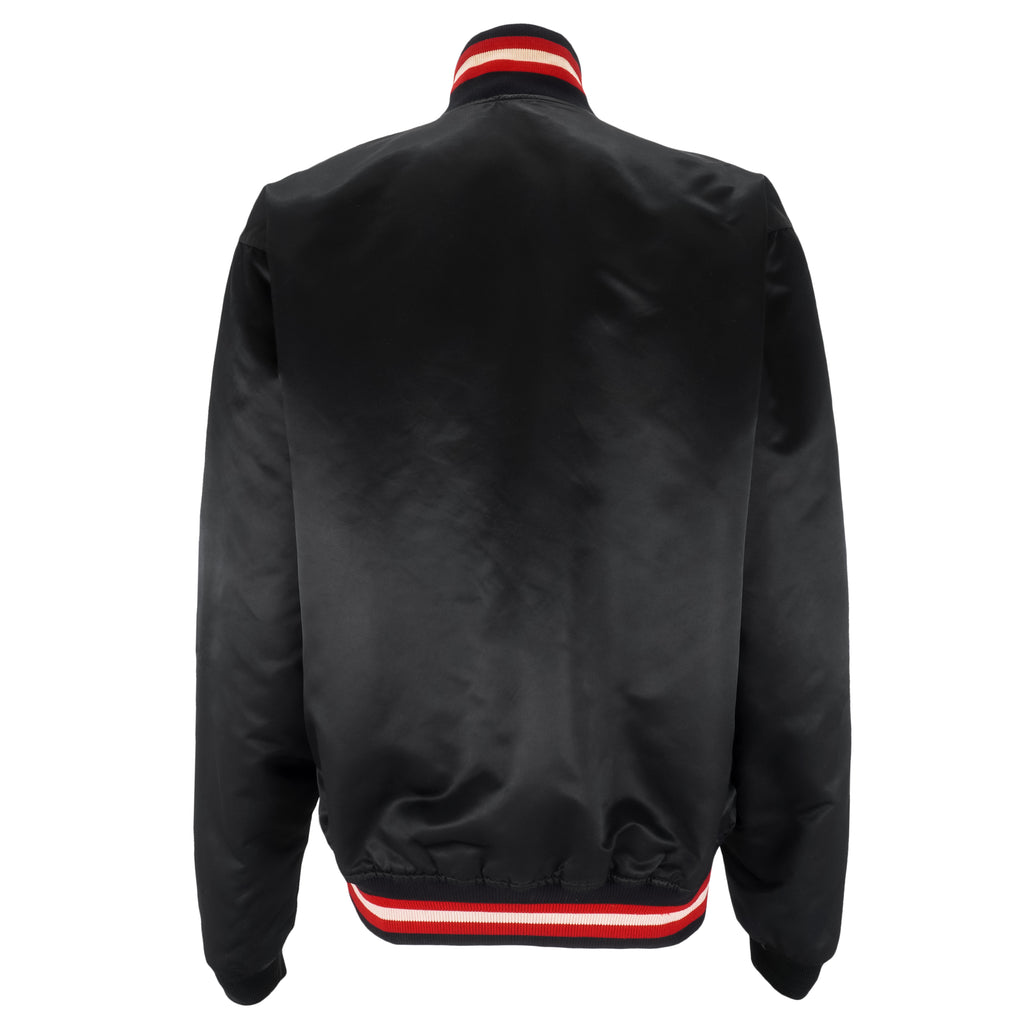 Starter - Chicago Bulls Button-Up Satin Jacket 1990s X-Large Vintage Retro Basketball