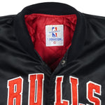 Starter - Chicago Bulls Button-Up Satin Jacket 1990s X-Large Vintage Retro