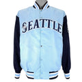 MLB (WWS) - Seattle Mariners Button-Up Satin Jacket1990s Large Vintage Retro Baseball