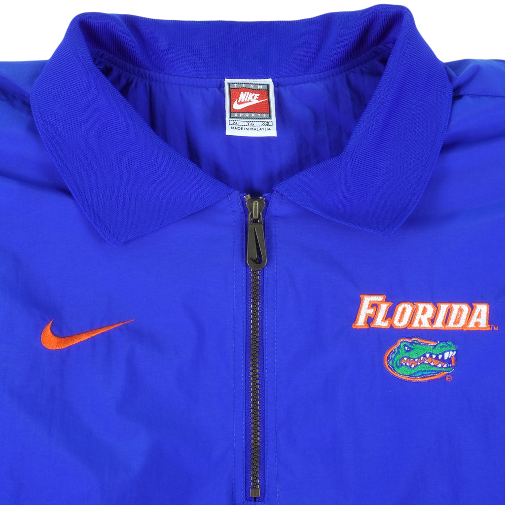 Nike - Team Florida Gators 1/4 Zip Windbreaker 1990s X-Large