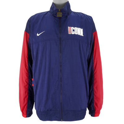 Nike - UCONN Big Logo Windbreaker 1990s X-Large