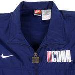 Nike - UCONN Big Logo Windbreaker 1990s X-Large Vintage Retro Football College