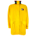 Tommy Hilfiger - Yellow Zip-Up Windbreaker Large Vintage Retro