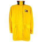 Tommy Hilfiger - Yellow Zip-Up Windbreaker Large Vintage Retro