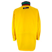 Tommy Hilfiger - Yellow Zip-Up Windbreaker Large Vintage Retro