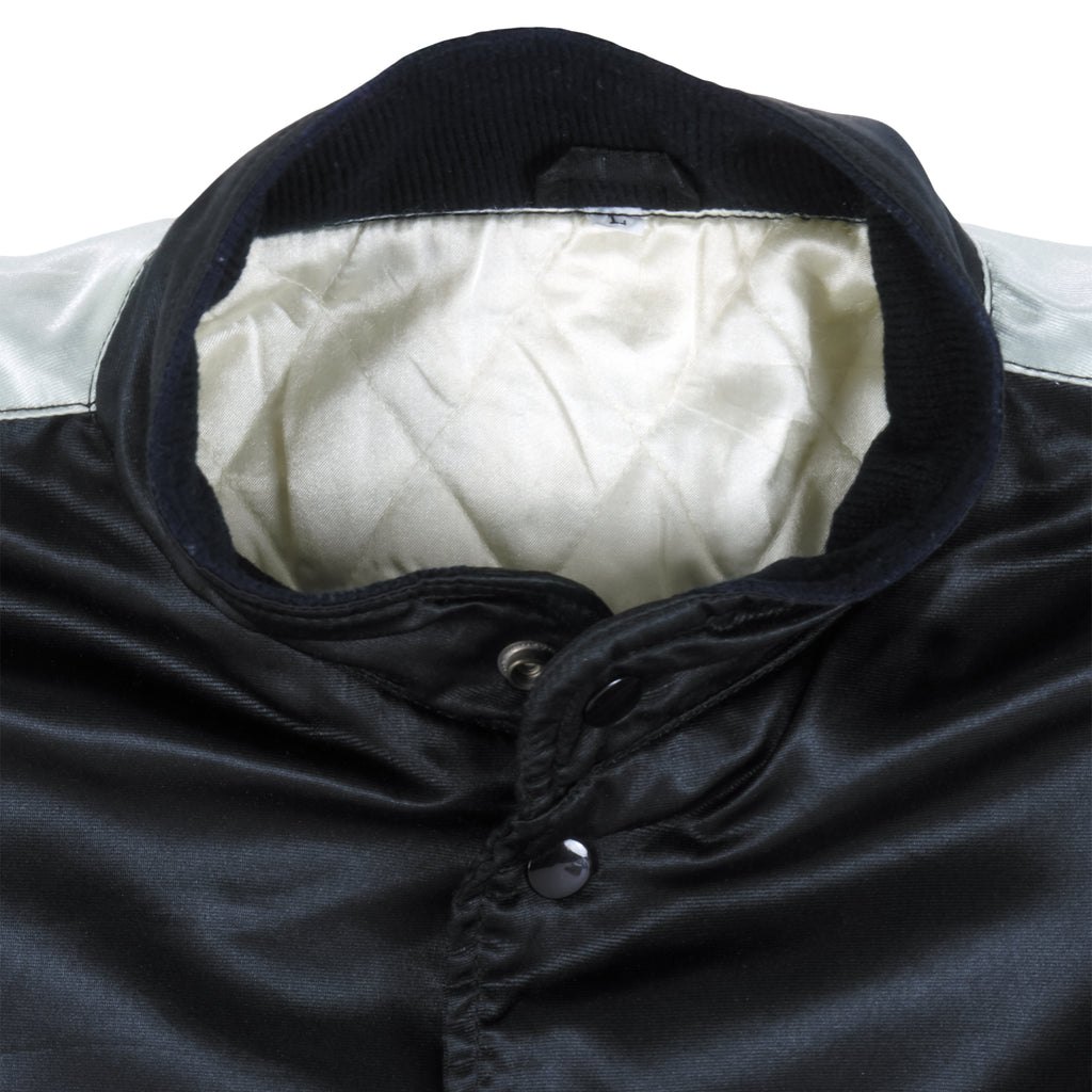 Vintage - Suntory Malts Two-Toned Satin Jacket 1990s Large Vintage Retro
