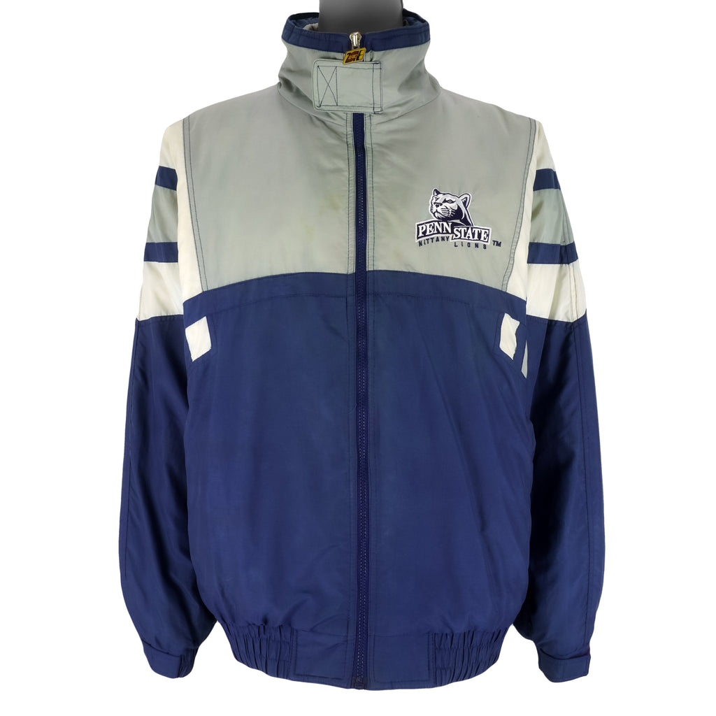 NCAA - Penn State Nittany Lions Zip-Up Windbreaker 1990s X-Large Vintage Retro Football College