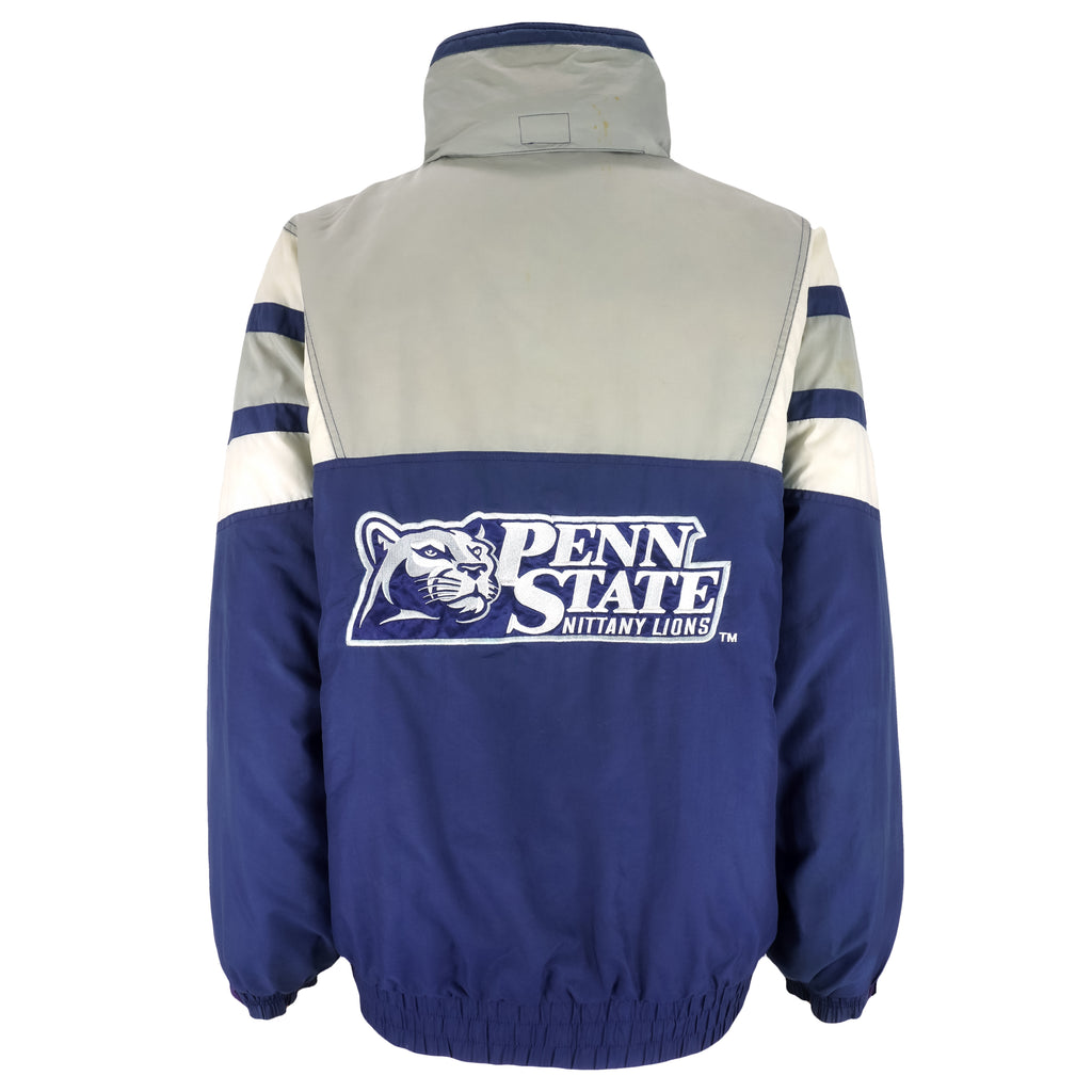 NCAA - Penn State Nittany Lions Zip-Up Windbreaker 1990s X-Large Vintage Retro Football College