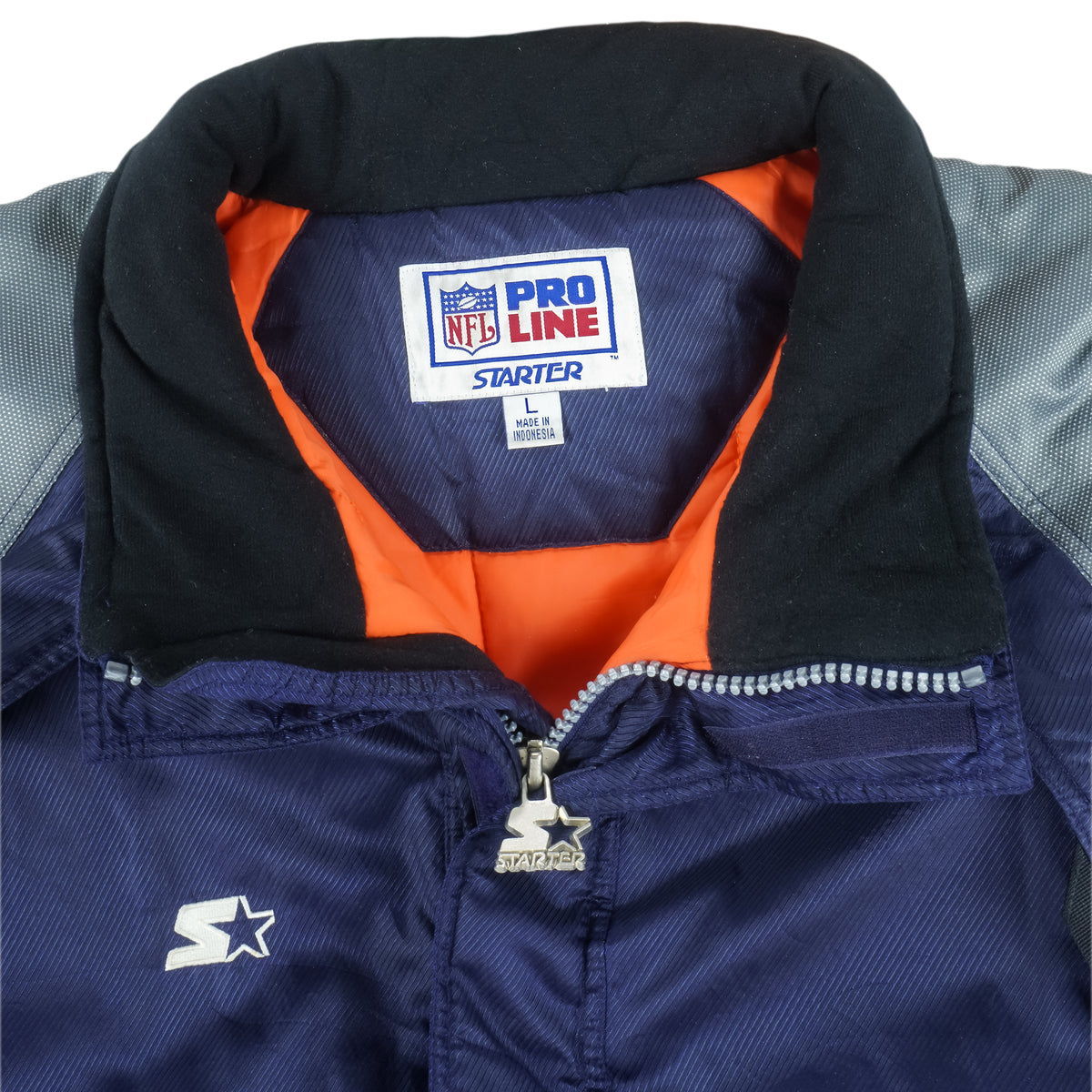 Starter - Denver Broncos 1/2 Zip Jacket 1990s X-Large Vintage Retro Football