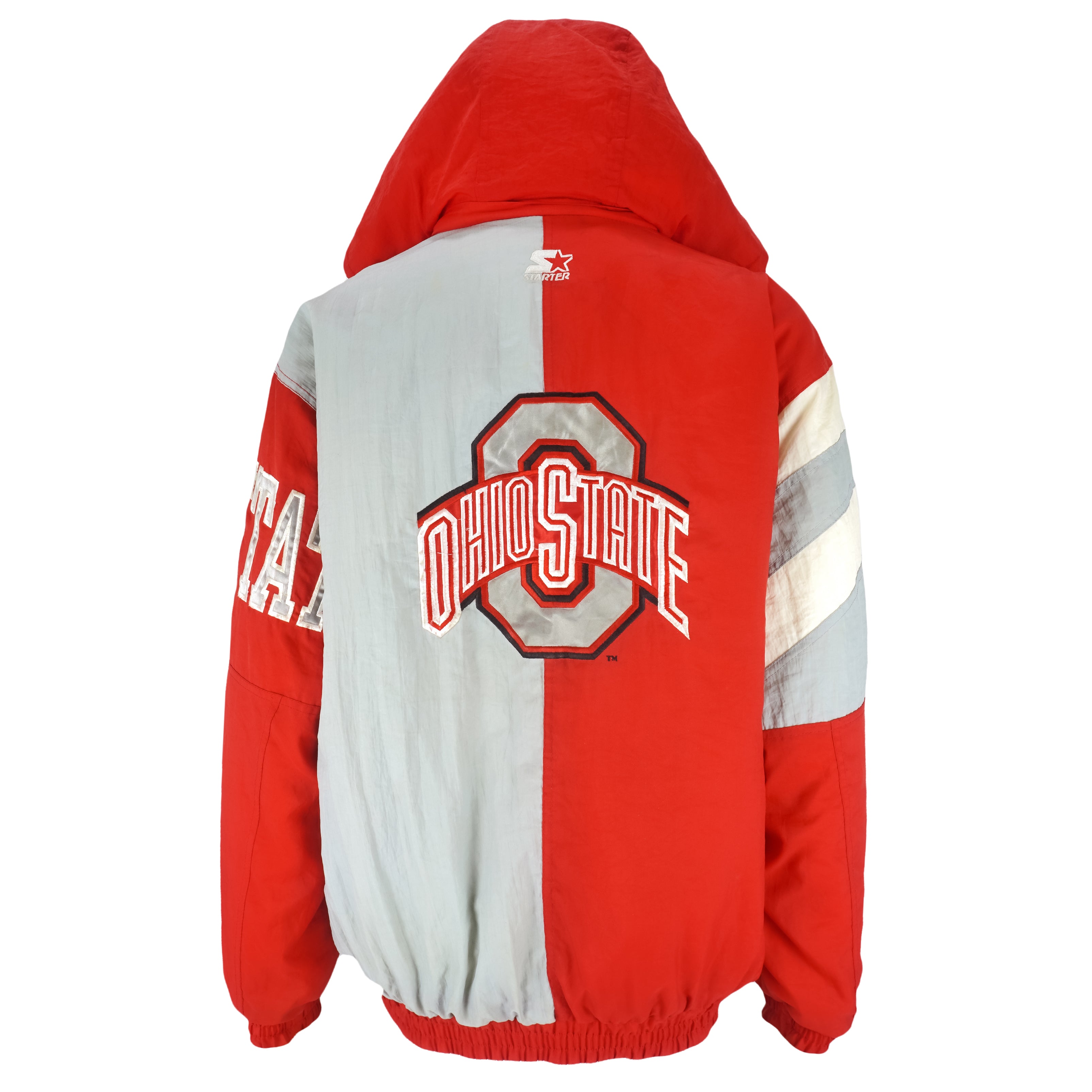 Starter - Ohio State Buckeyes Warm Jacket 1990s Large Vintage Retro Football College