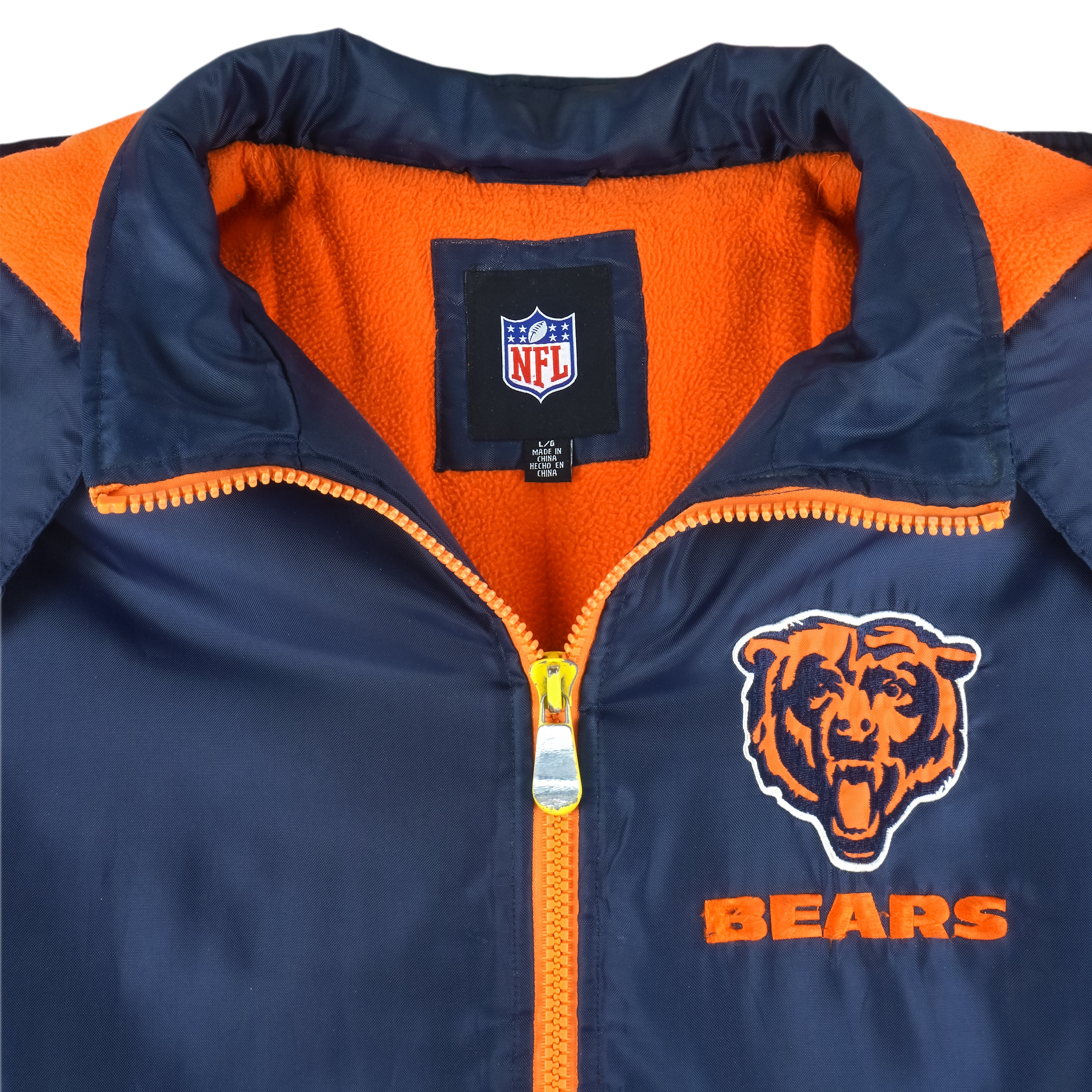 NFL - Chicago Bears Big Logo Jacket 2000s Large Vintage Retro Football