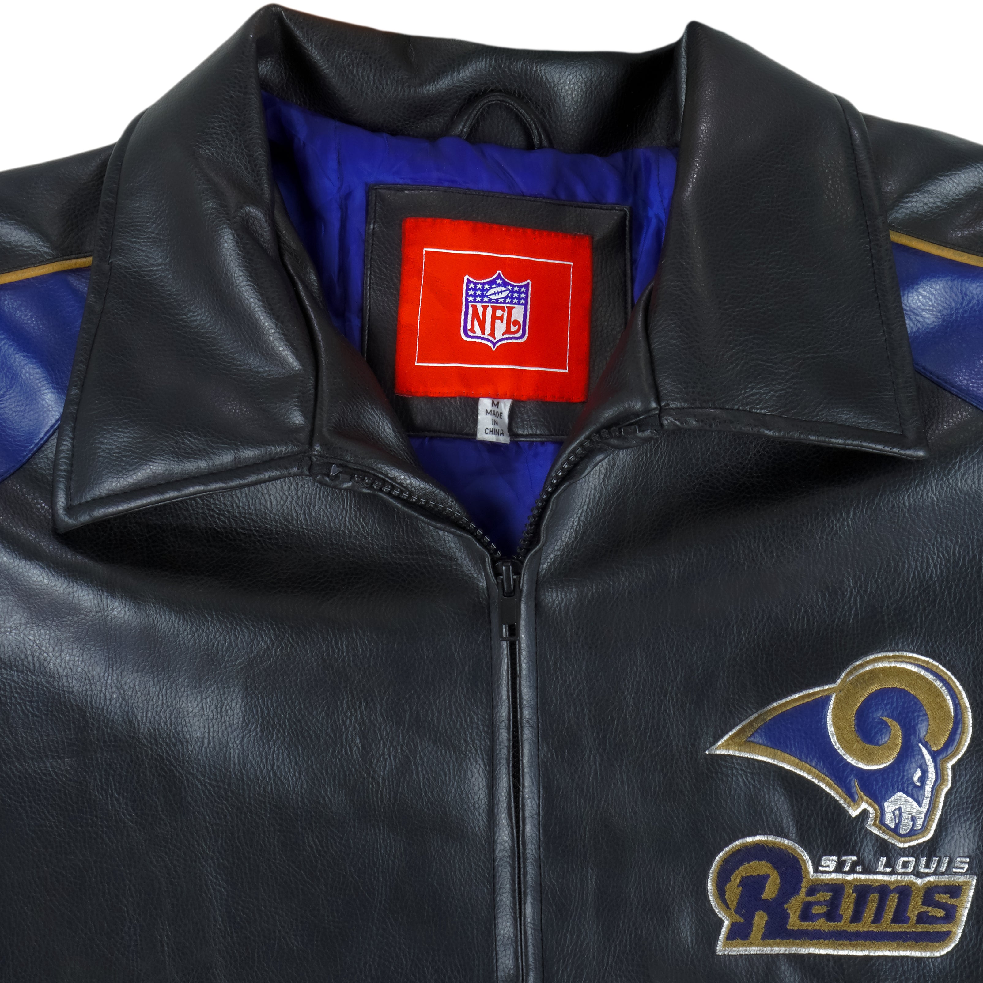 Buy Vintage NFL G-III Apparel St. Louis RAMS Zippered Jacket Size
