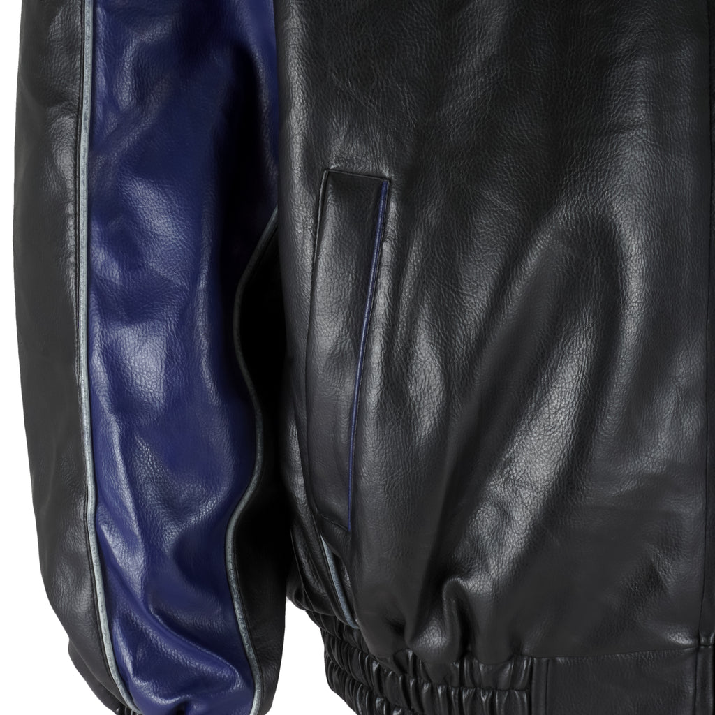 NFL - Dallas Cowboys Zip-Up Faux Leather Jacket 1990s Medium Vintage Retro Football