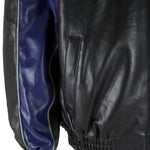 NFL - Dallas Cowboys Zip-Up Faux Leather Jacket 1990s Medium Vintage Retro Football