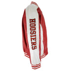 NCAA (Steve & Barrys) - Indiana Hoosiers Faux Leather Jacket 1990s X-Large Vintage Retro Football College