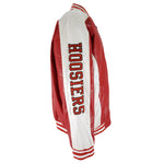 NCAA (Steve & Barrys) - Indiana Hoosiers Faux Leather Jacket 1990s X-Large Vintage Retro Football College