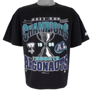 CFL - Toronto Argonauts Spell-Out T-Shirt 1996 Large Vintage Retro Football