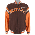 NFL (Mirage) - Cleveland Browns Zip-Up Jacket 1994 Large Vintage Retro Football