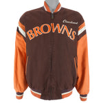 NFL (Mirage) - Cleveland Browns Zip-Up Jacket 1994 Large Vintage Retro Football