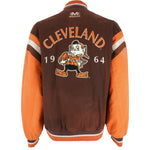 NFL (Mirage) - Cleveland Browns Zip-Up Jacket 1994 Large Vintage Retro Football