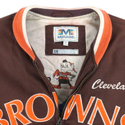 NFL (Mirage) - Cleveland Browns Zip-Up Jacket 1994 Large Vintage Retro Football