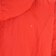 Adidas - Red Big Spell-Out Hooded Windbreaker 1990s Large Vintage Retro