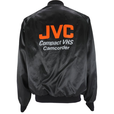 Vintage (Westark) - JVC Compact VHS Camcorder Satin Jacket 1990s Large