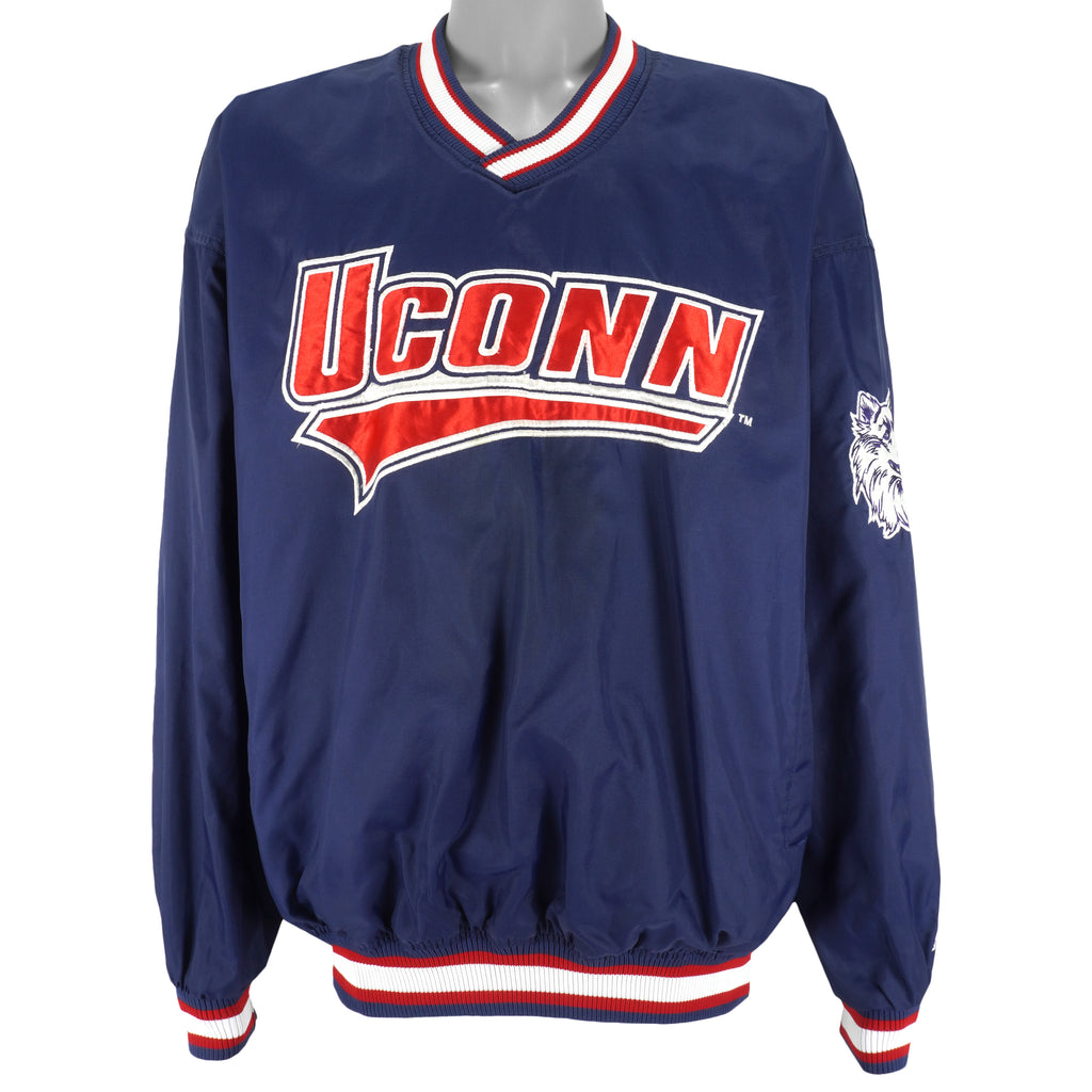 Starter - UCONN Big Spell-Out Windbreaker 1990s Large Vintage Retro College