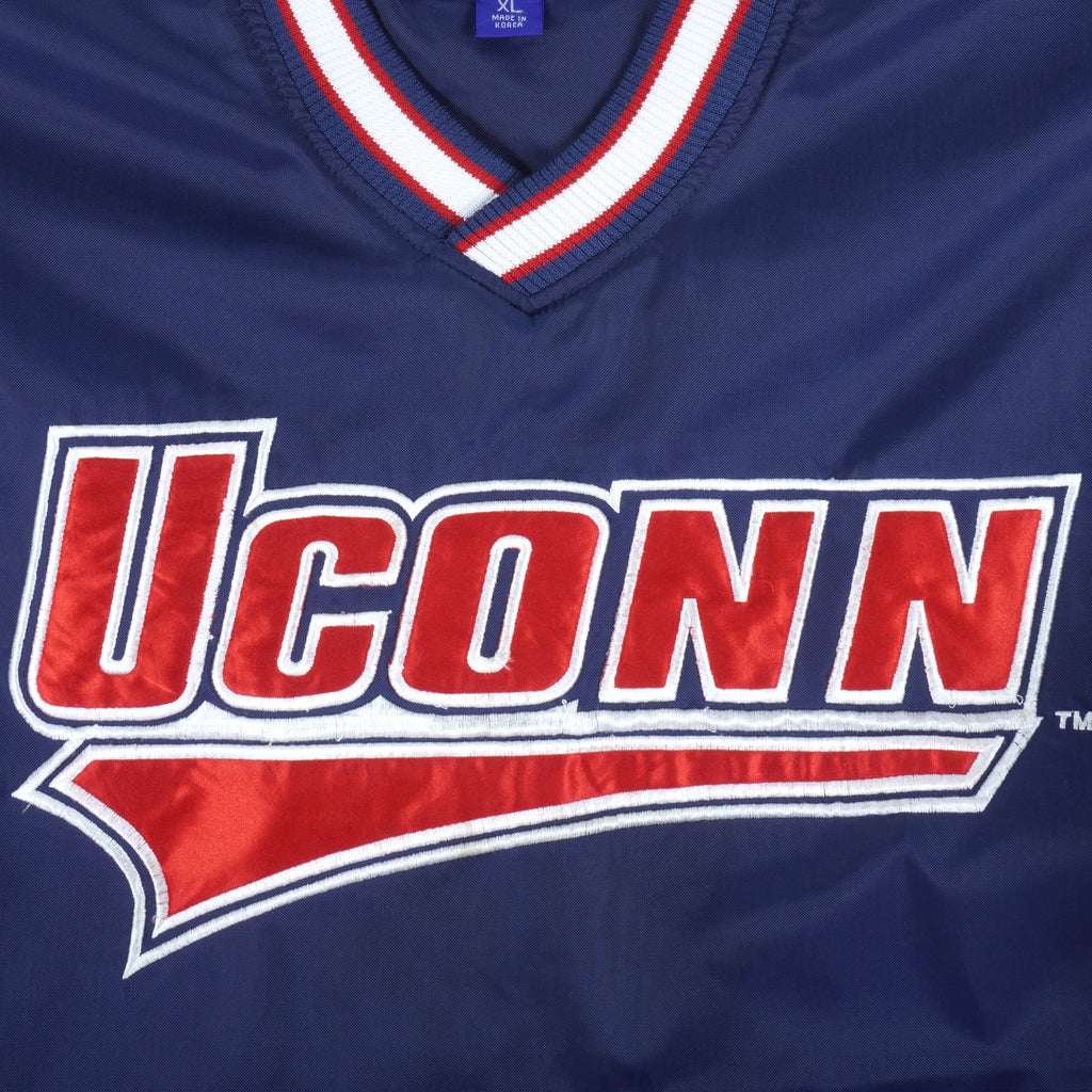 Starter - UCONN Big Spell-Out Windbreaker 1990s Large Vintage Retro College
