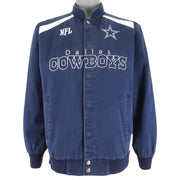 NFL - Dallas Cowboys Spell-Out Jean Jacket 1990s Medium Vintage Retro Football