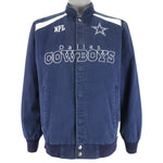 NFL - Dallas Cowboys Spell-Out Denim-Like Jacket 1990s Medium